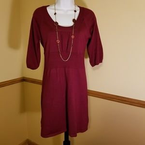 Cranberry Sweater Dress NWOT.